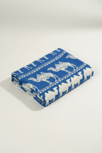 قماش فستان من لينن المطبوع - 1047