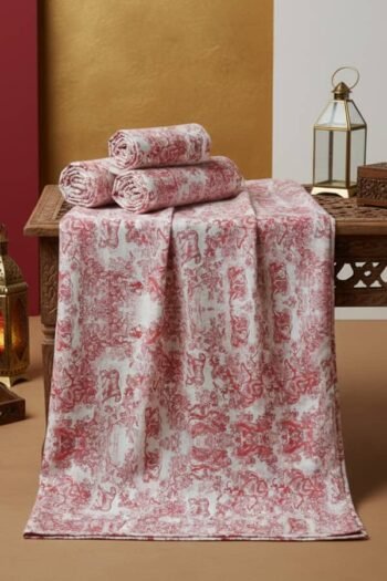 قماش فستان من لينن المطبوع - 1020