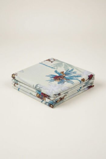 قماش فستان من لينن المطبوع - 1053