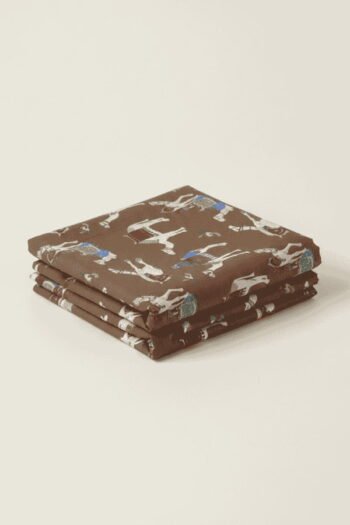 قماش فستان من لينن المطبوع - 1054