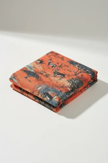 Printed Linen Dress Fabric – 1071