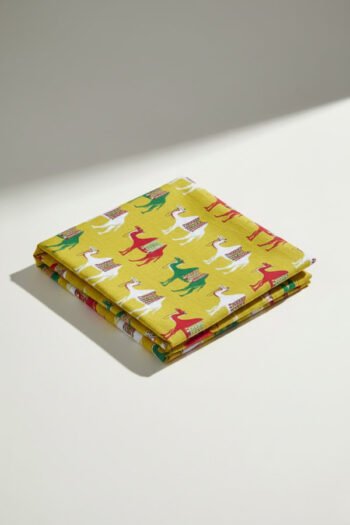 قماش فستان من لينن المطبوع - 1094