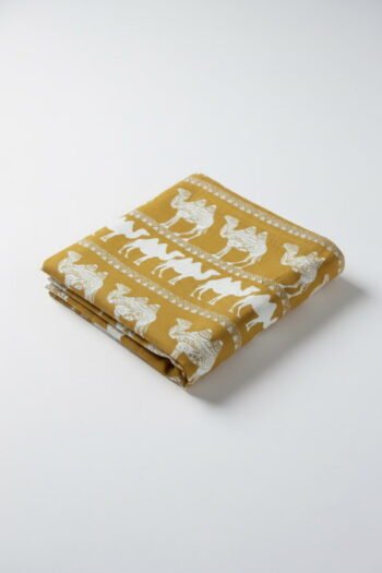 قماش فستان من لينن المطبوع - 1088