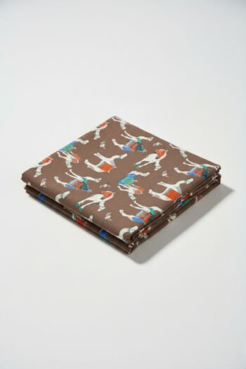 قماش فستان من لينن المطبوع - 1090