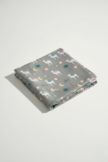 قماش فستان من لينن المطبوع - 1091