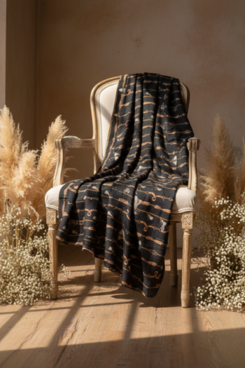 قماش فستان من لينن المطبوع - 1031