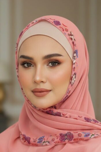 حجاب شيفون مطبوع للنساء – 001