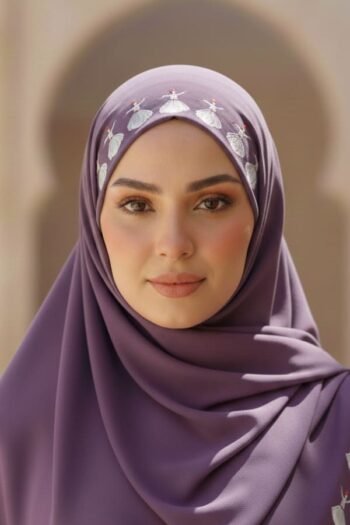 حجاب شيفون مطبوع للنساء – 024