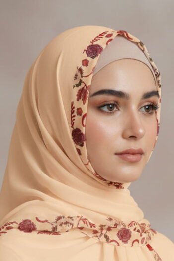 حجاب شيفون مطبوع للنساء – 010
