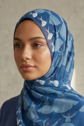 حجاب شيفون مطبوع للنساء – 028