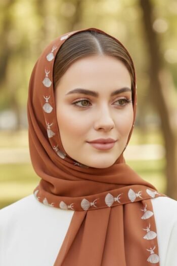 حجاب شيفون مطبوع للنساء – 021