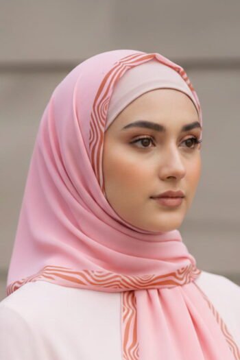 حجاب شيفون مطبوع للنساء – 007