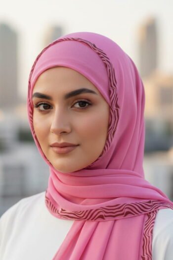 حجاب شيفون مطبوع للنساء – 009