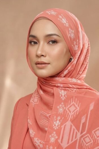 حجاب شيفون مطبوع للنساء – 043