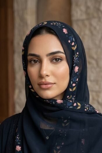 حجاب شيفون مطبوع للنساء – 196