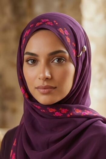 حجاب شيفون مطبوع للنساء – 106