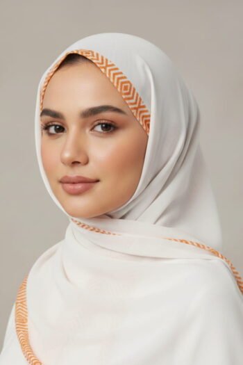 Printed Chiffon Hijab For Women - 032