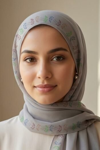 حجاب شيفون مطبوع للنساء – 127