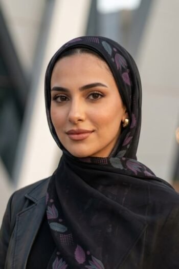 حجاب شيفون مطبوع للنساء – 175