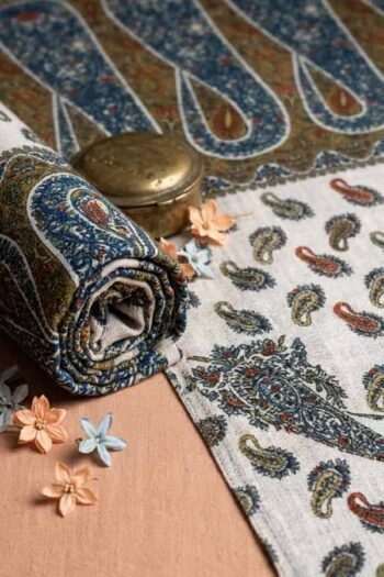 قماش حريرأرماني مخلوط مطبوع – 1028