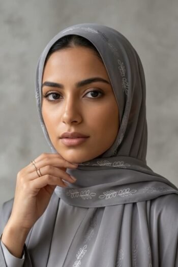 حجاب شيفون مطبوع للنساء – 124