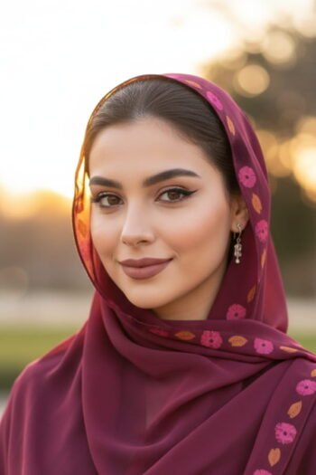 حجاب شيفون مطبوع للنساء – 161