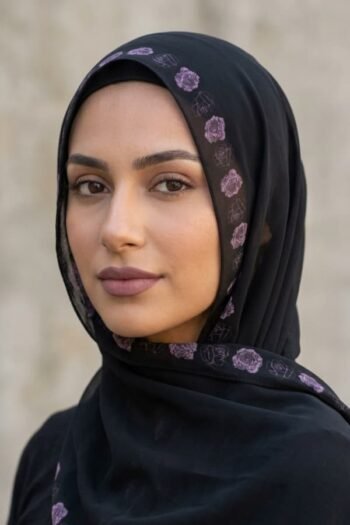 حجاب شيفون مطبوع للنساء – 150