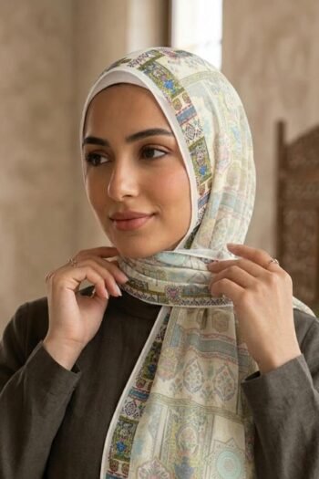 حجاب شيفون مطبوع للنساء – 084