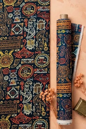 قماش حريرأرماني مخلوط مطبوع – 1062