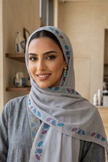 حجاب شيفون مطبوع للنساء – 164