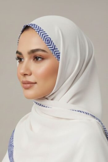 Printed Chiffon Hijab For Women - 033