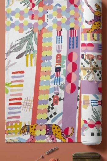 قماش حريرأرماني مخلوط مطبوع – 1069