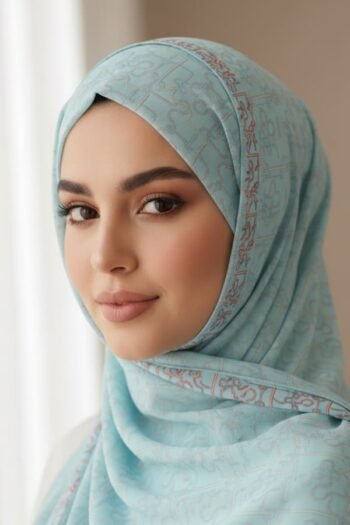 حجاب شيفون مطبوع للنساء – 045