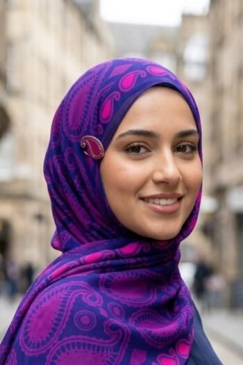 حجاب شيفون مطبوع للنساء – 088