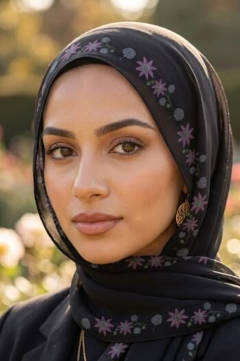 حجاب شيفون مطبوع للنساء – 153