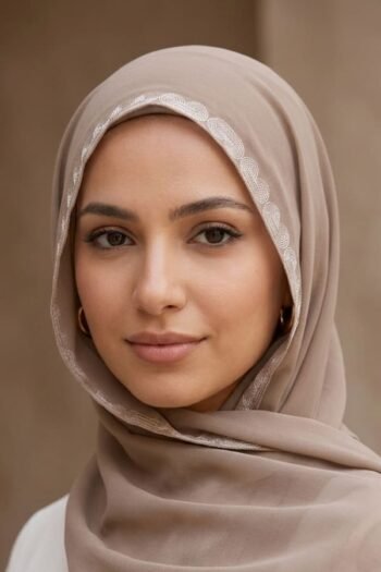 حجاب شيفون مطبوع للنساء – 054