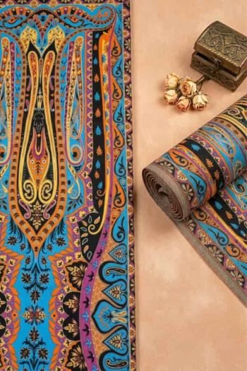 قماش حريرأرماني مخلوط مطبوع – 1021