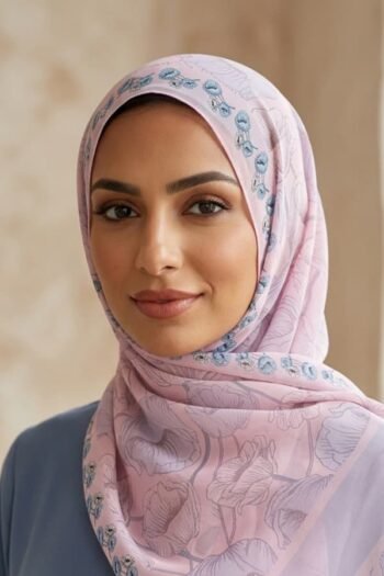 حجاب شيفون مطبوع للنساء – 055