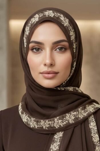 حجاب شيفون مطبوع للنساء – 110