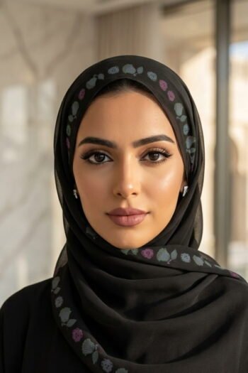 حجاب شيفون مطبوع للنساء – 155