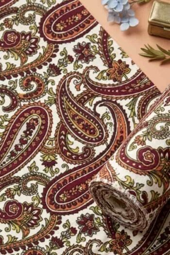 قماش حريرأرماني مخلوط مطبوع – 1022