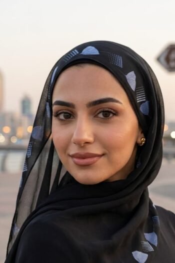 حجاب شيفون مطبوع للنساء – 179