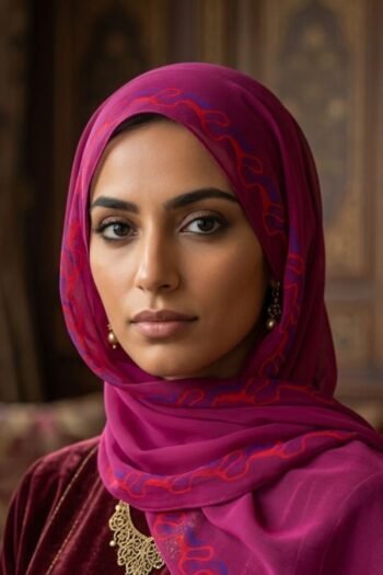 حجاب شيفون مطبوع للنساء – 201