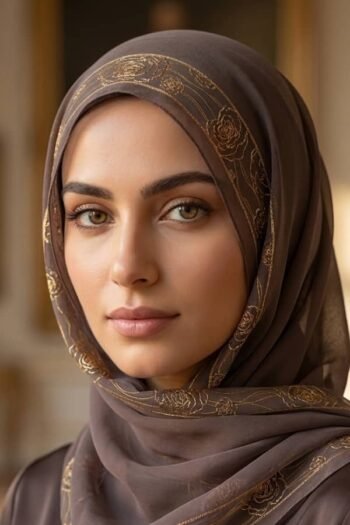 حجاب شيفون مطبوع للنساء – 113