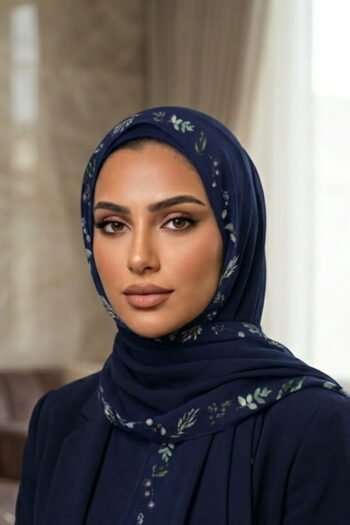 حجاب شيفون مطبوع للنساء – 190