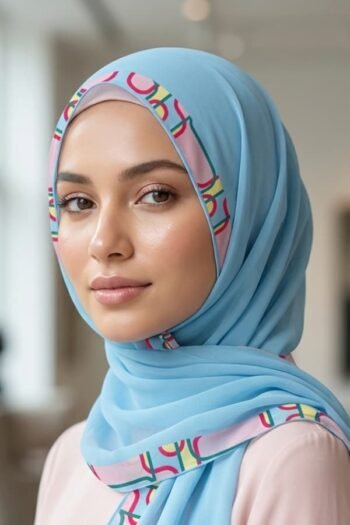 حجاب شيفون مطبوع للنساء – 037