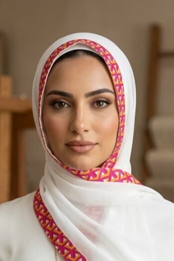 حجاب شيفون مطبوع للنساء – 090