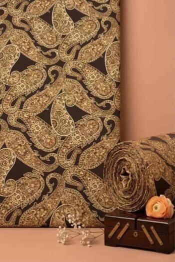 قماش حريرأرماني مخلوط مطبوع – 1023