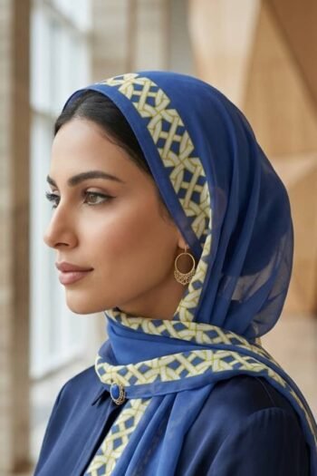 حجاب شيفون مطبوع للنساء – 092