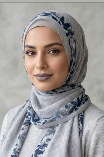حجاب شيفون مطبوع للنساء – 095